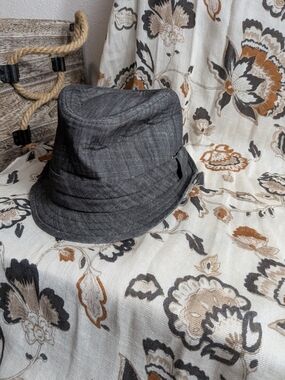 Lids Men's Dark Gray Fedora Hat
